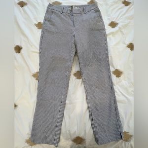 A NEW DAY size 6 stretch pants, gray, white, silver striped